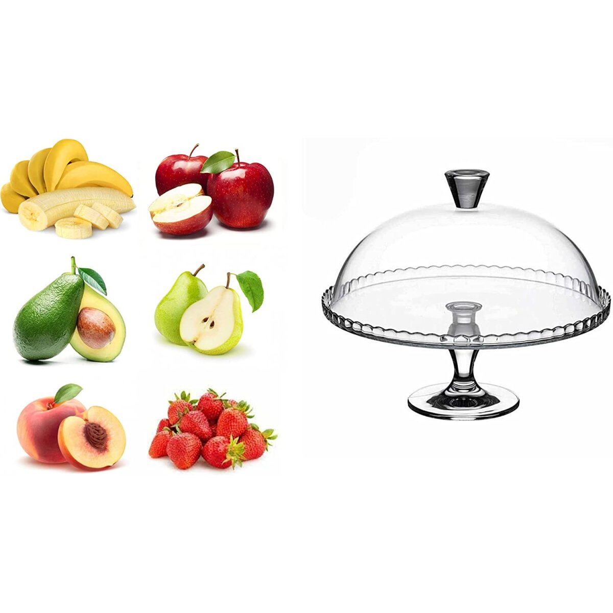 Etagere mit Glocke Pasabahce 32 cm Tortenständer