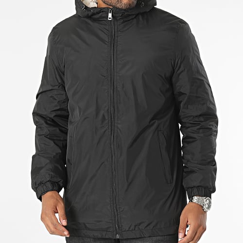 Veste Zippée Capuche Noir