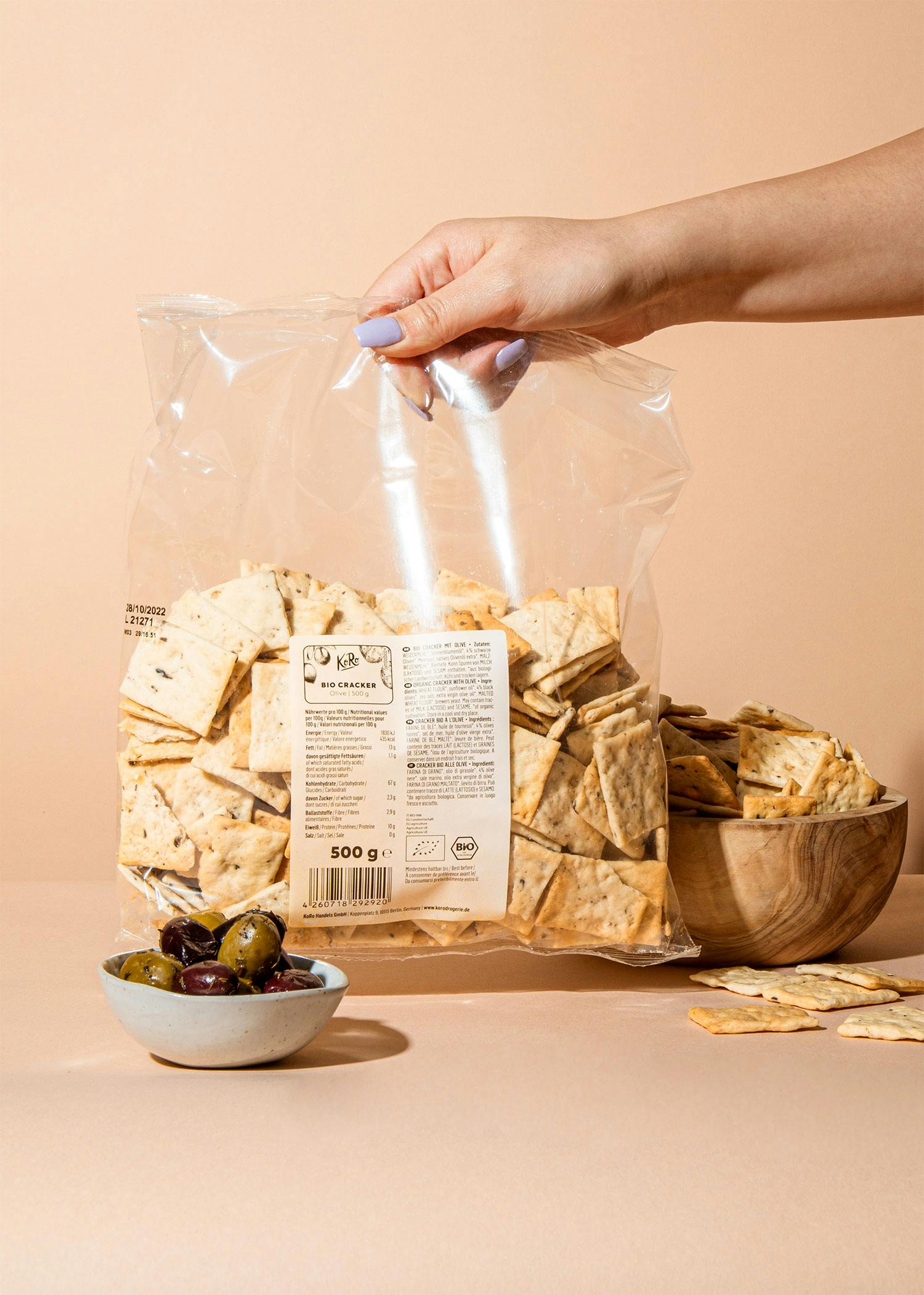 Bio Cracker Olive 500 g