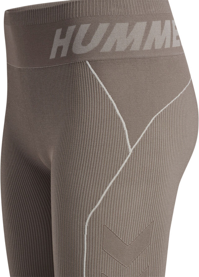 Hummel HMLTE Christel Seamless Mid-Waist tights Brun