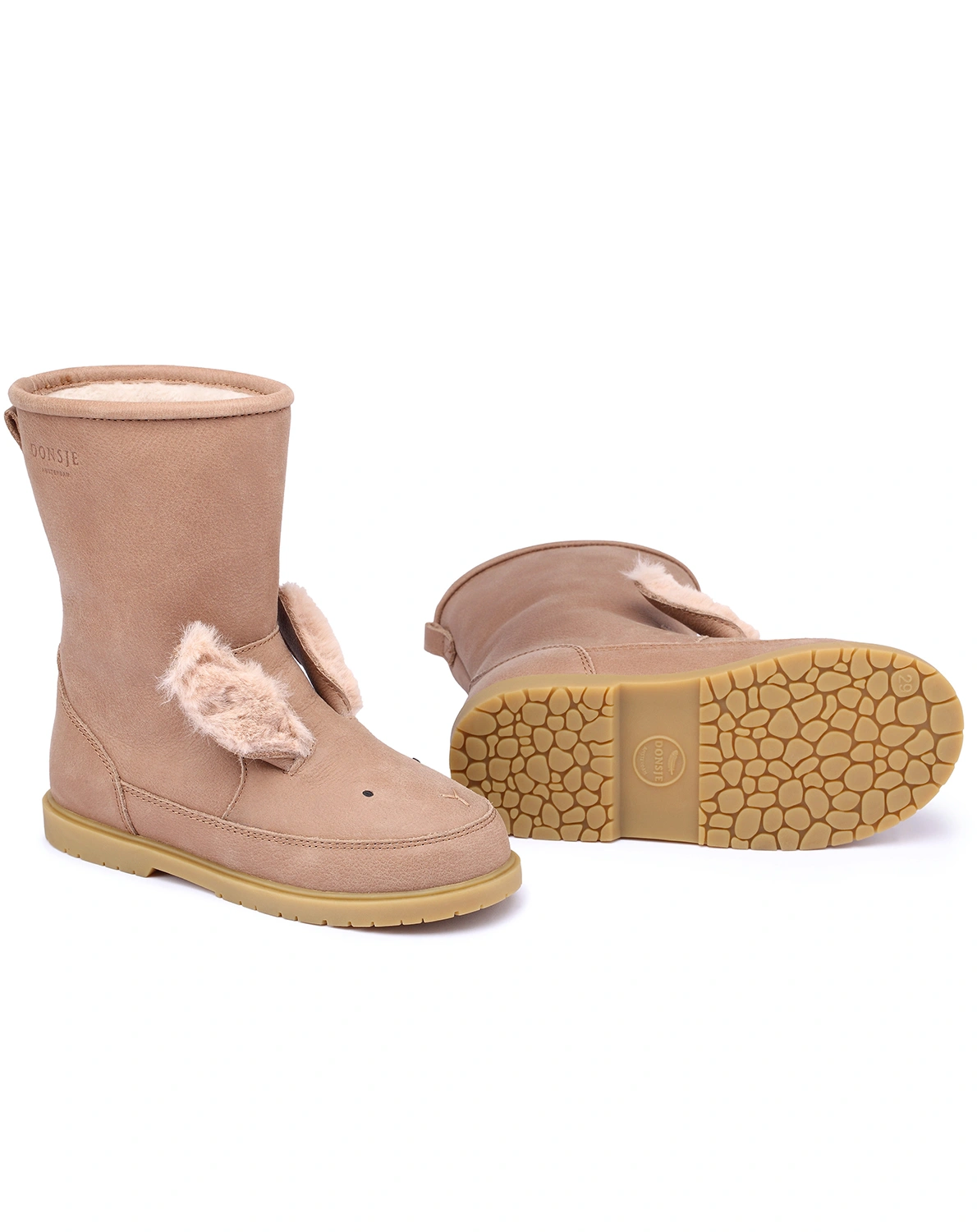 Stiefel WADUDU EXCLUSIVE - FLUFFY BUNNY gefüttert in hazelnut