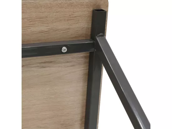 Bureau en métal noir avec séparateurs BRICE - L90 cm