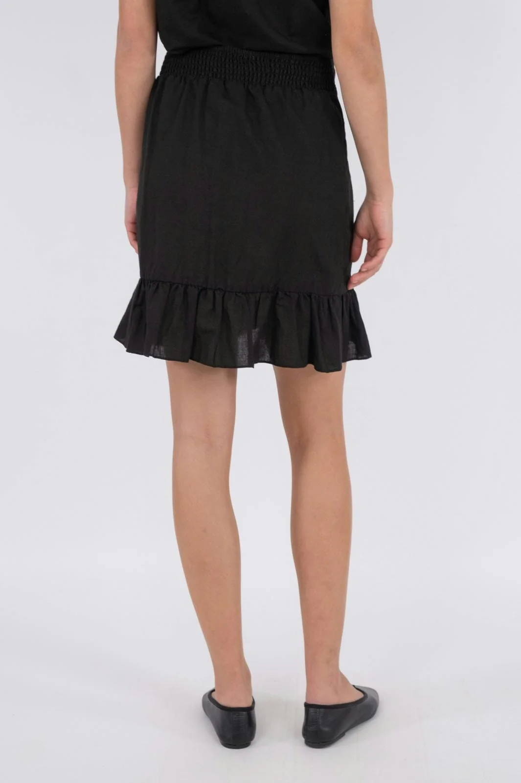 Neo Noir Bekka Linen Skirt black