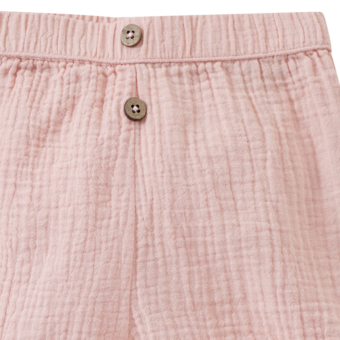 Topomini Pure Collection Baby Musselin-Shorts mit Elastikbund zartrosa