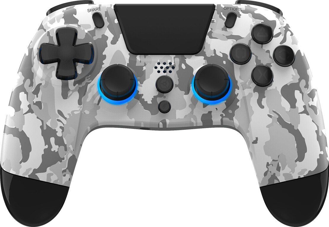 Gioteck - Vx4+ Trådløs Controller Til PS4 Og Pc - Rgb - Camo Grå