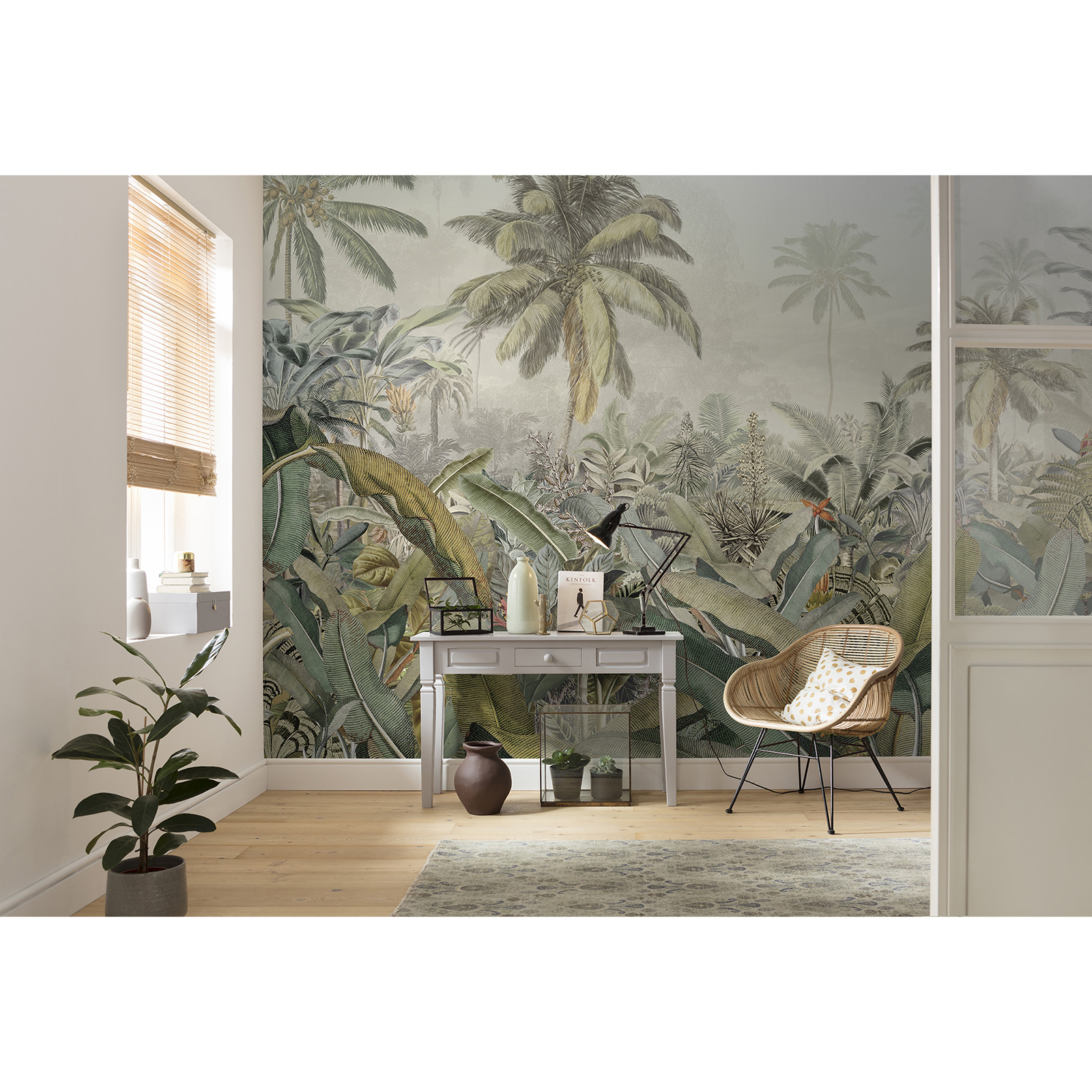 Vlies-Fototapete AMAZONIA - grün-braun - 368x248 cm