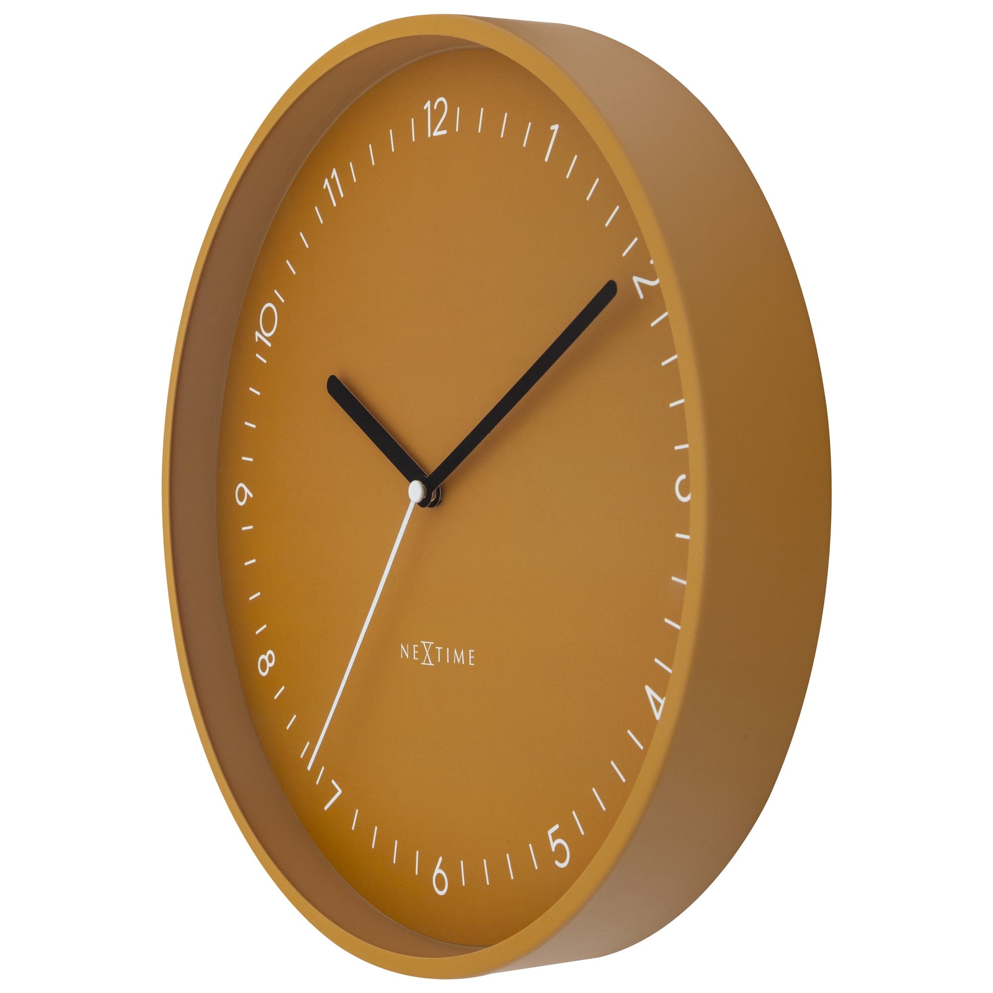 NeXtime - Wandklok 30cm-Stil-Geel-Aluminium-NeXtime Berlin