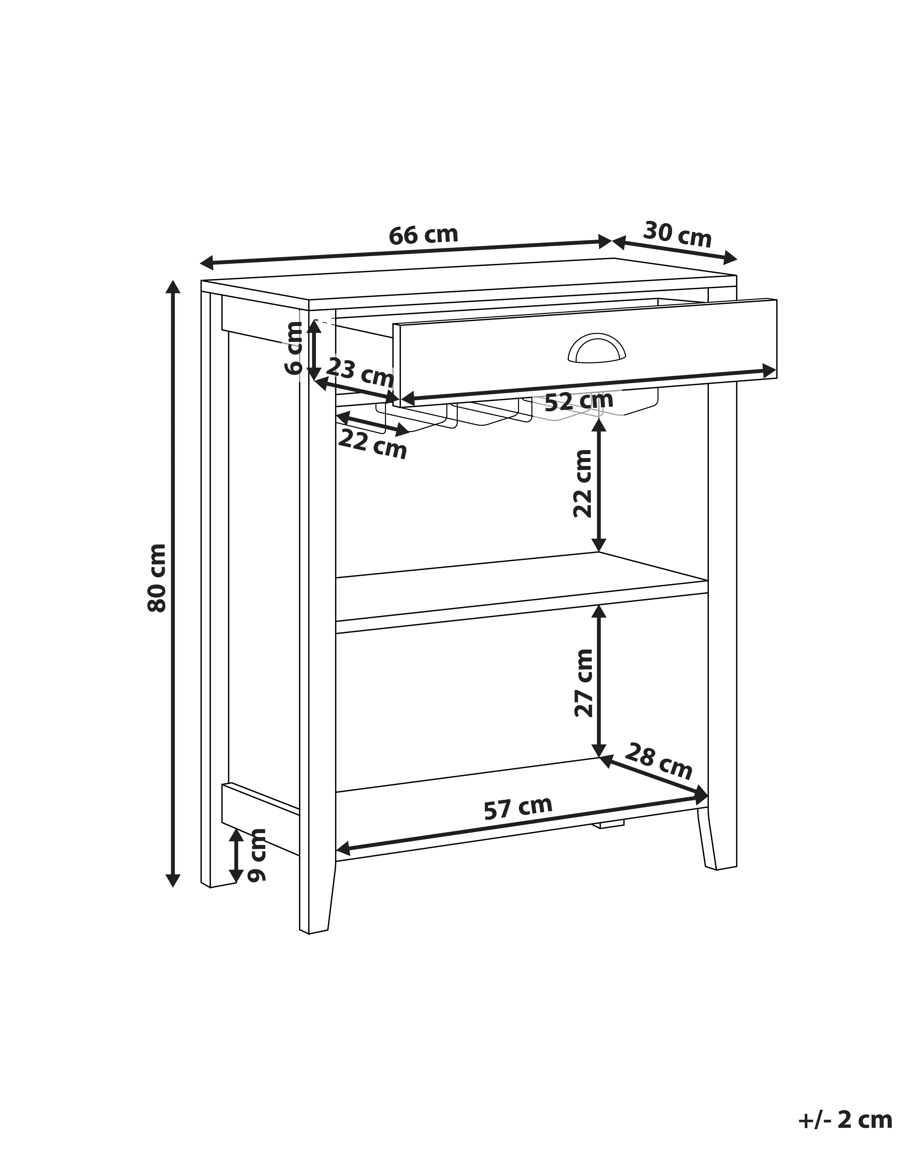 Dressoir WALKERSTON Donkerbruin