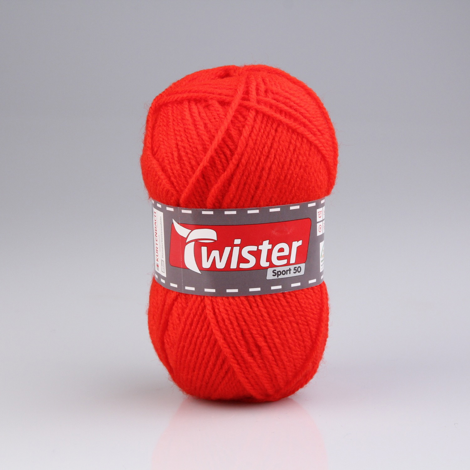Wolle TWISTER SPORT 50 UNI - rot - 50g