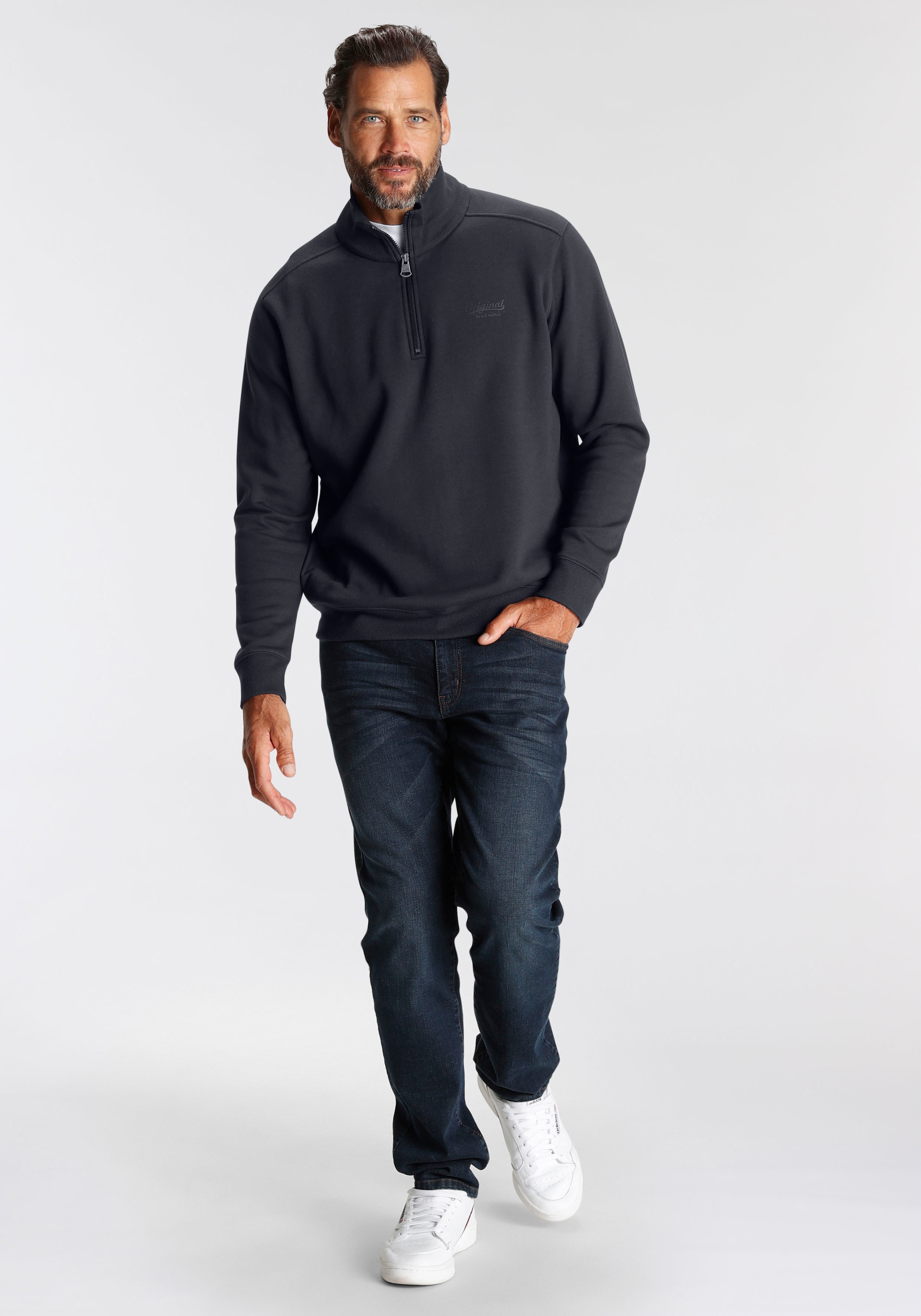 Man's World Sweatshirt , lange Ärmel,  mit sportlichem Print