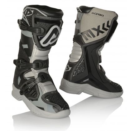 Bottes cross Acerbis X-TEAM KID BLACK/GREY - Noir / Gris