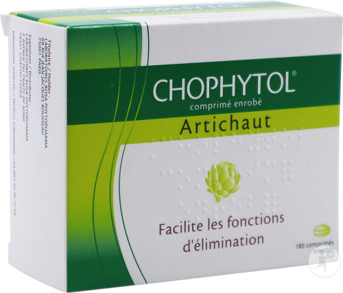 Rosa Phytopharma Chophytol Artichaut Fonction D'Élimination 180 Comprimés Enrobés