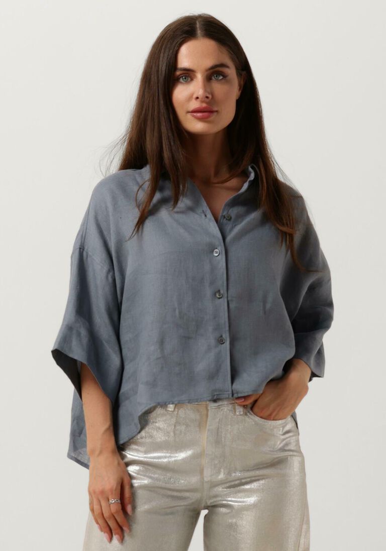 DRYKORN blauwe drykorn blouse yarika
