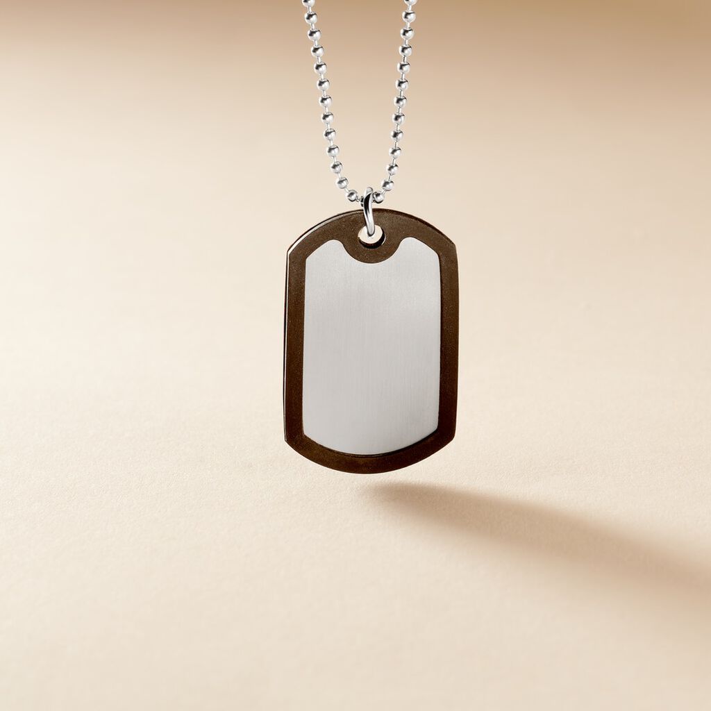 Collier Natanael Acier Blanc