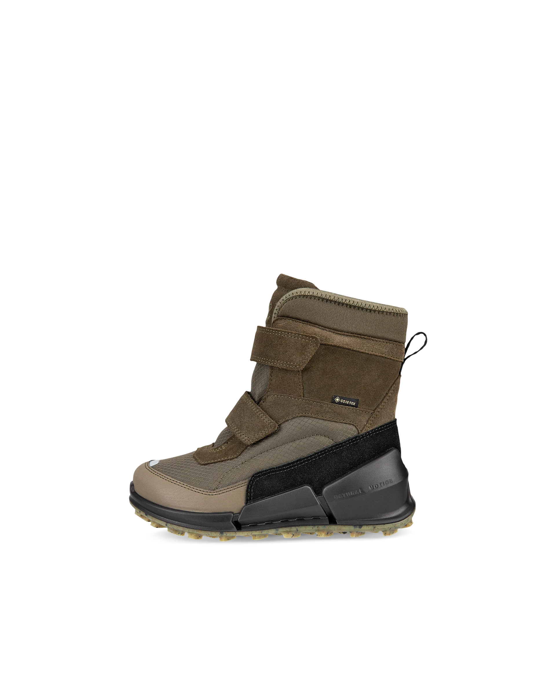 ECCO BIOM K2 Kinder High-Top-Sneaker aus Veloursleder mit Gore-Tex Grün