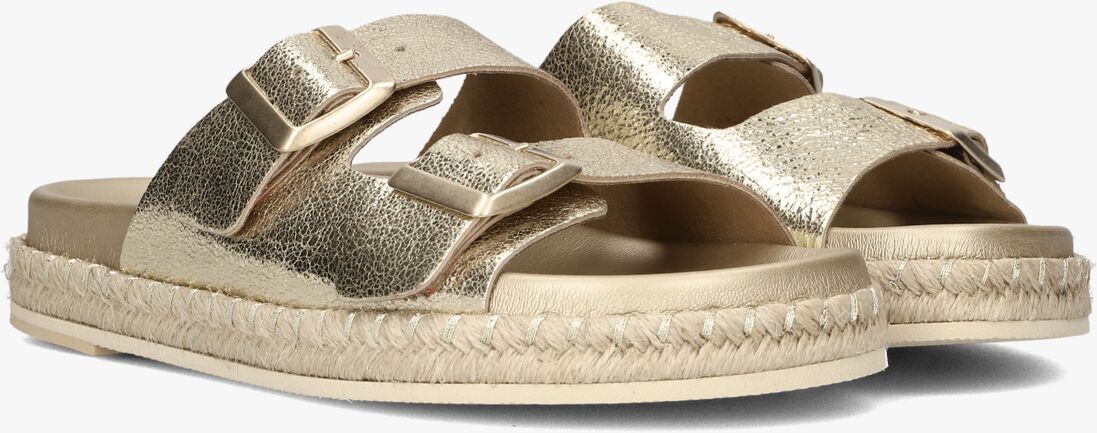 gouden lina locchi slippers met 2 gesp slipper espa zool