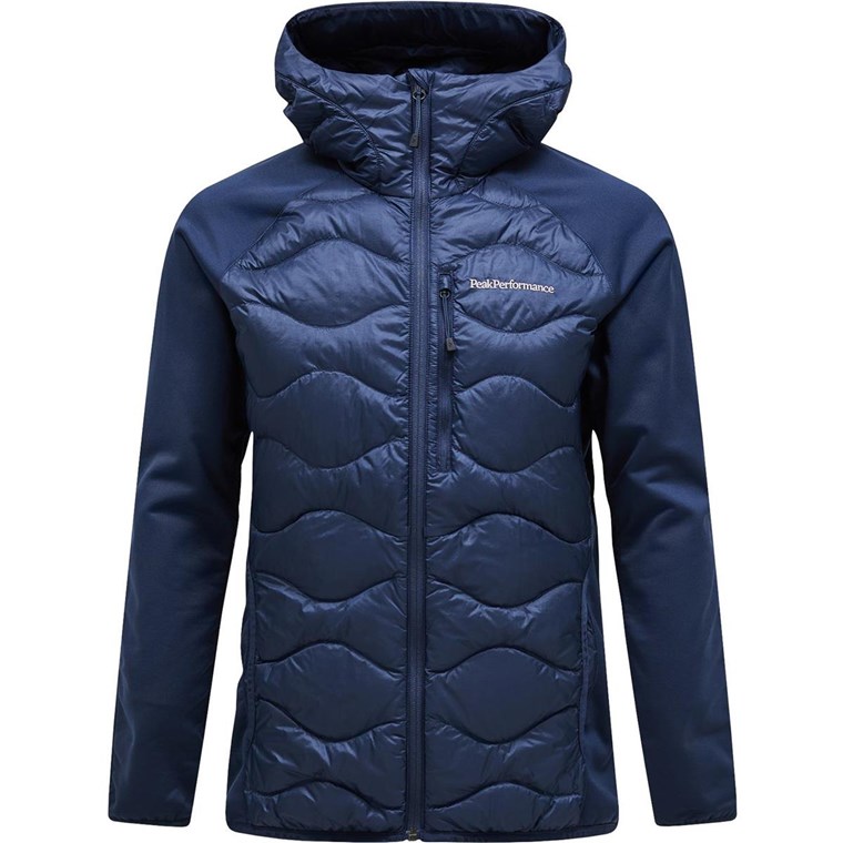 Peak Performance M Helium Down Hybrid Hood Blue Shadow
