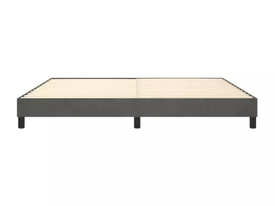 Sommier à lattes de lit Gris foncé 200x200 cm Velours