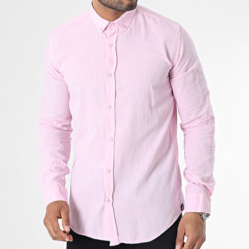 Chemise Manches Longues Rose