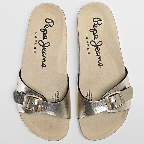 Sandales Femme Oban Metal PLS90614 Golden
