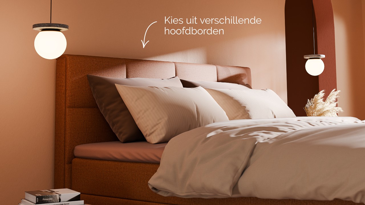 Boxspring Crystal - Soft touch terracotta