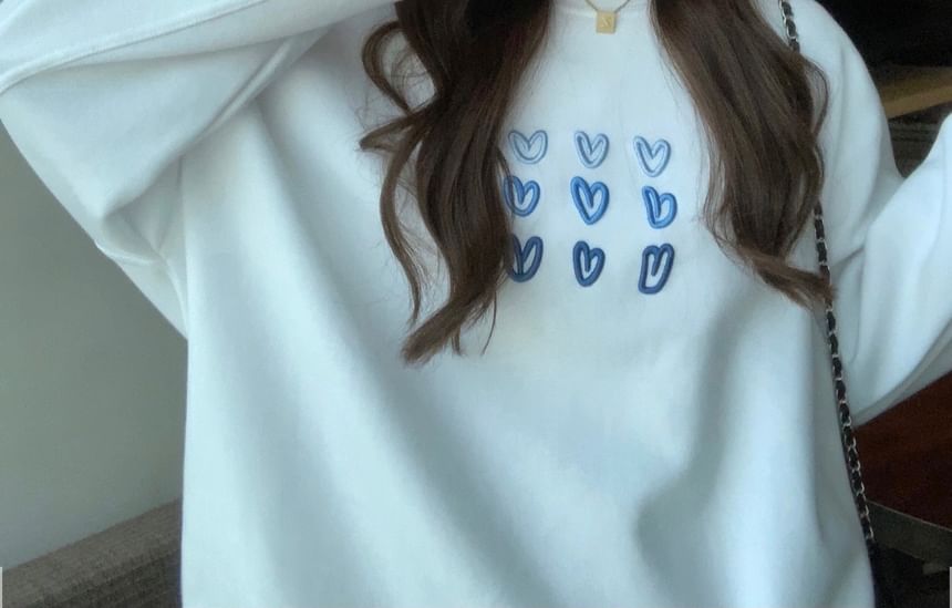 Dute - Sweatshirt met hartprint