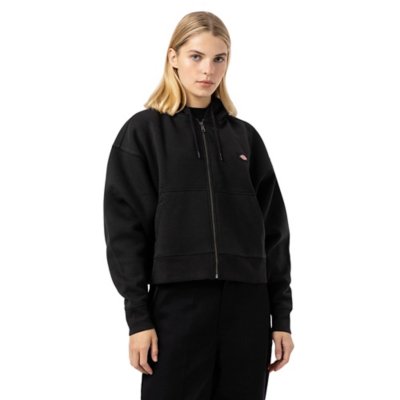 Sweatshirt à capuche femme Oakport Zip W NOIR DICKIES