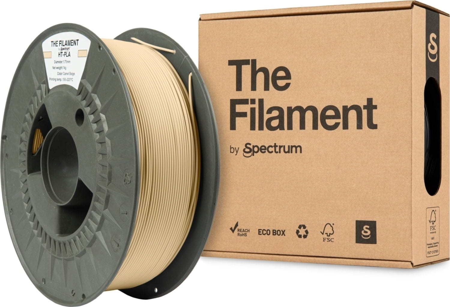 The Filament  HT-PLA Camel Beige, 1,75 mm / 1000 g    Hitzebeständiges PLA Filament in Camel Beige