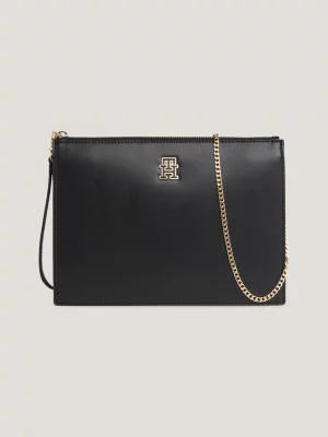 Clutch com placa de monograma TH