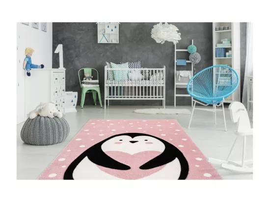 Tapis de Chambre Enfant Pingouin 