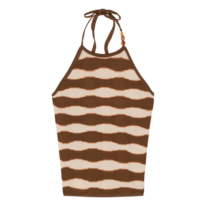 Tressé Top Mazia | Marron