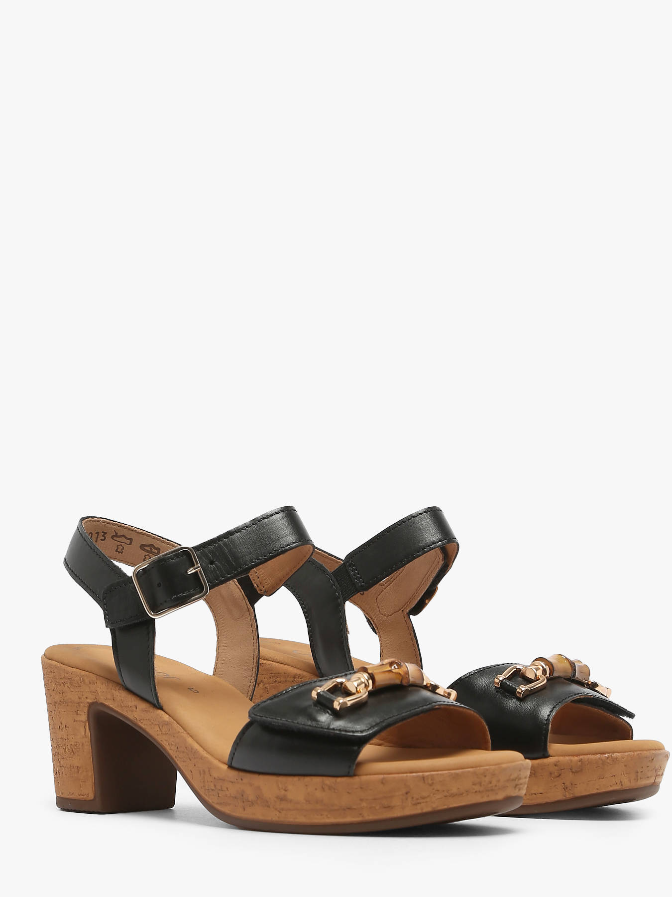 Sandales  talon en cuir GABOR
