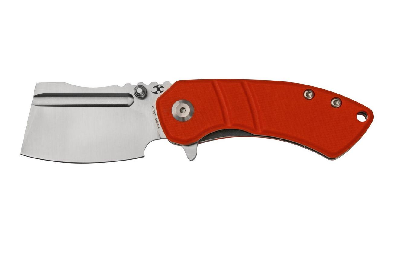 Kansept Korvid M T2030A6 Stonewashed, Orange G10 zakmes, Justin Koch design