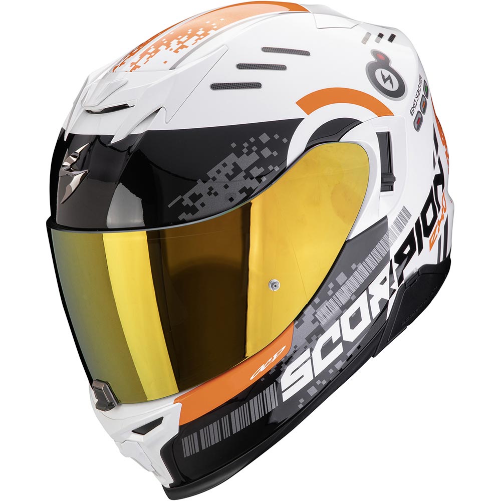 Scorpion - Casque Exo-520 Evo Air Titan Blanc / Orange
