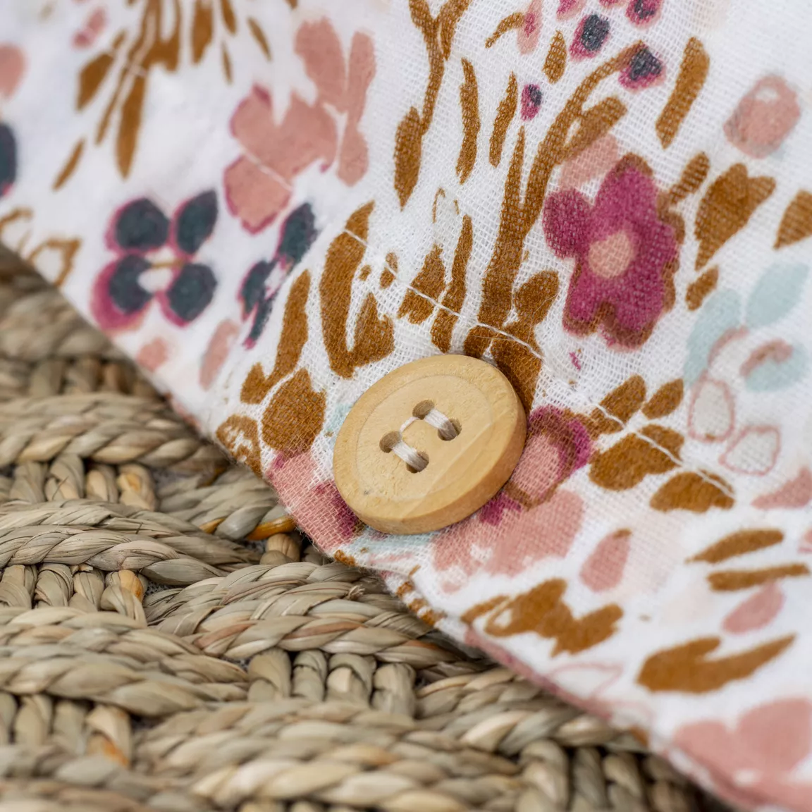 Housse de couette gaze de coton (240 x 220 cm) Constance Beige pampa