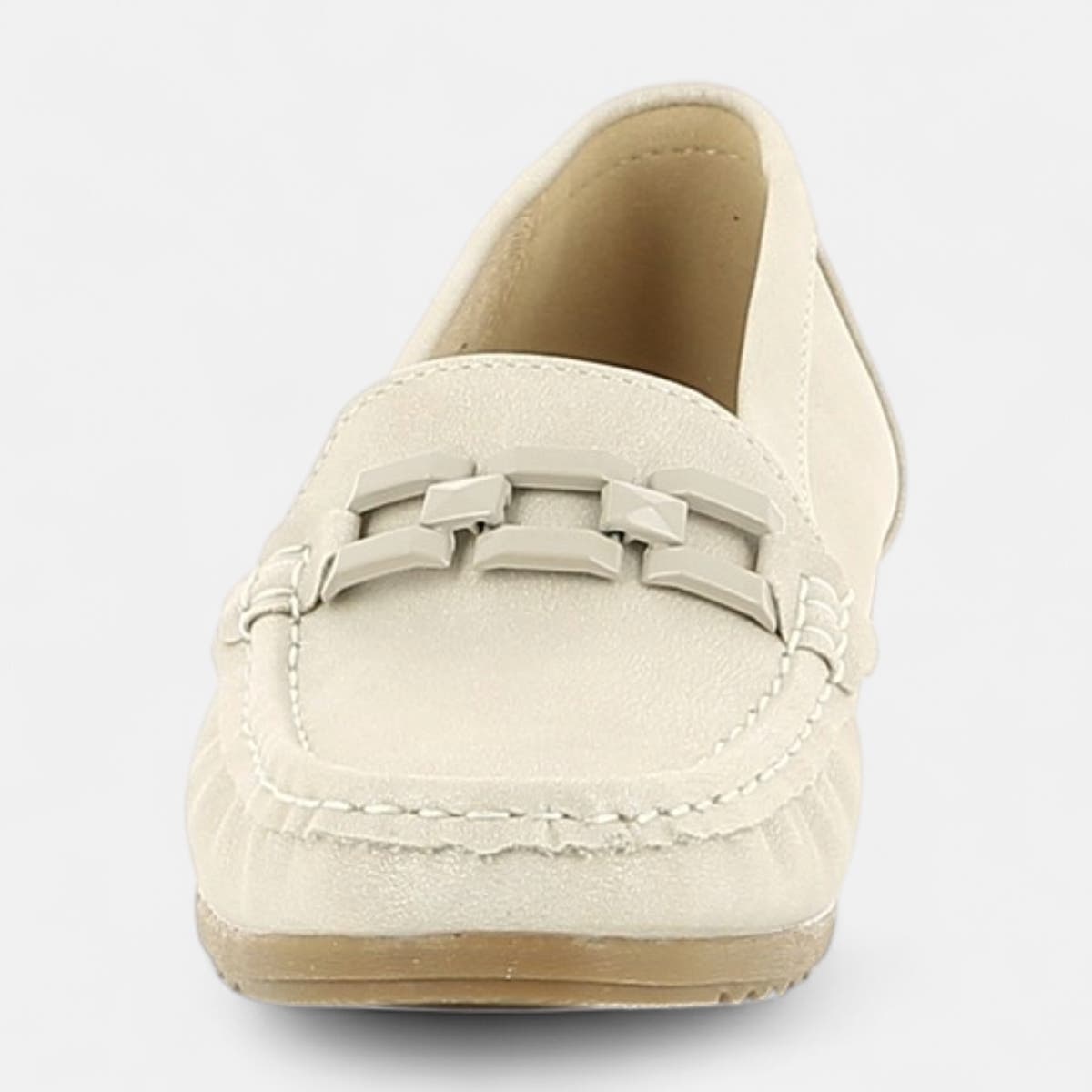 Mocassins pieds sensibles Femme beige