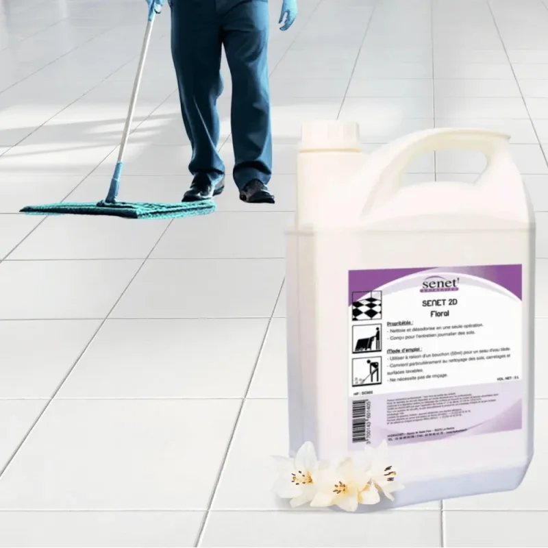 SENET - Détergent sol 2D - Parfum Floral - 5L