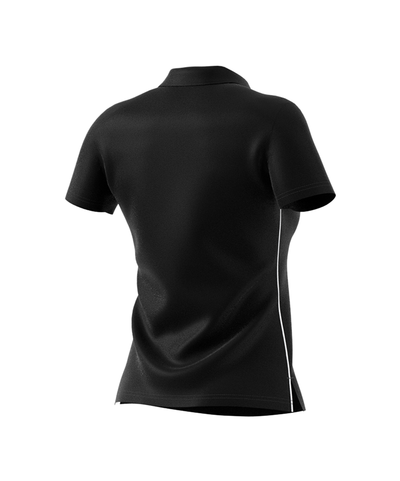 adidas Core 18 Poloshirt Damen Schwarz Weiss