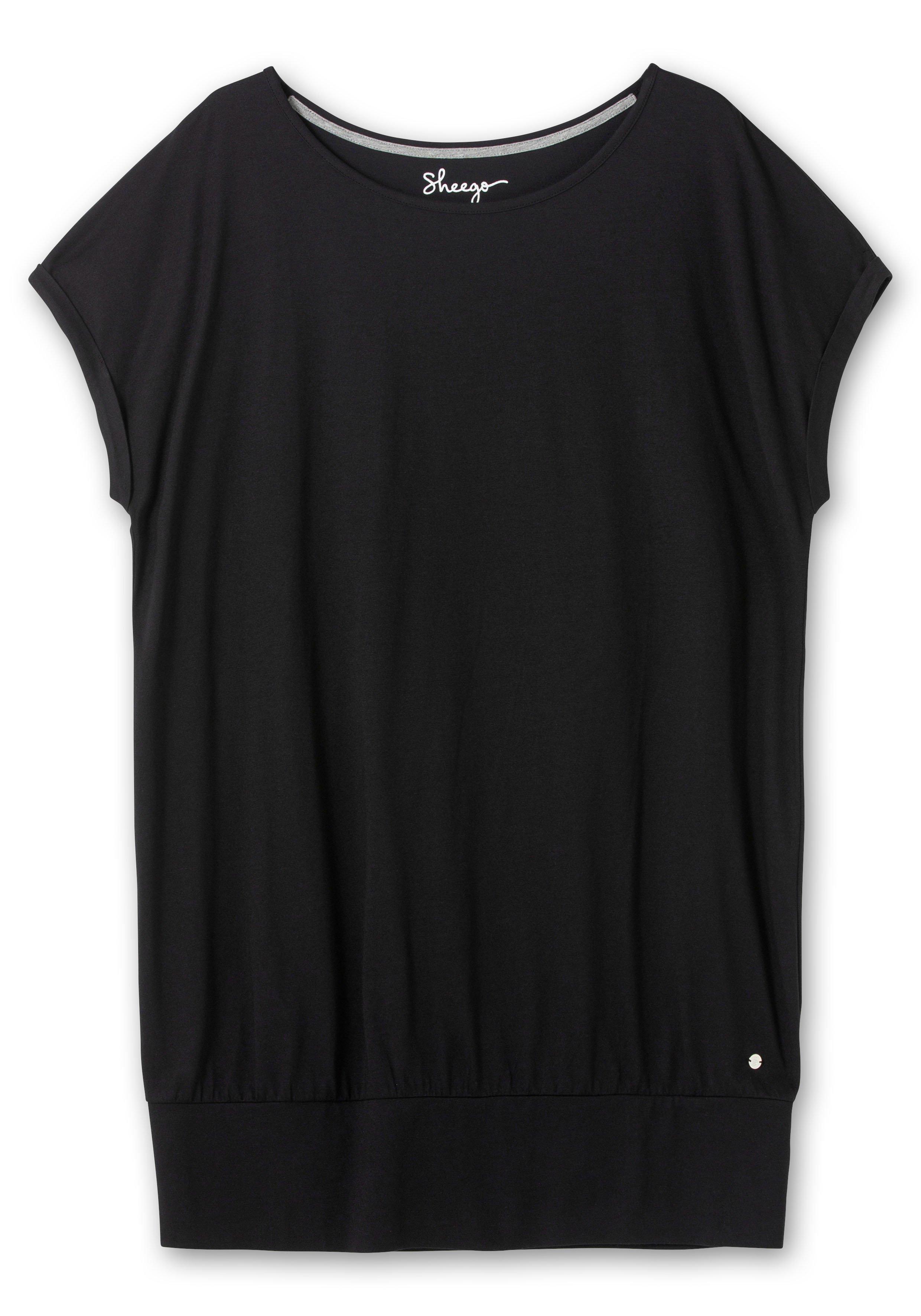Oversize-Shirt mit breitem Saumbündchen
