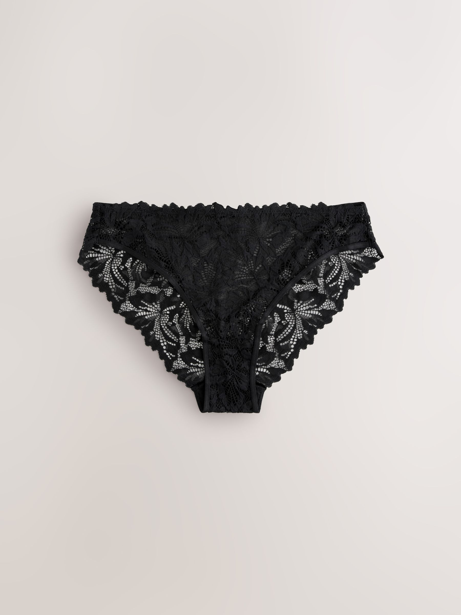 Zwart - Ultimate Comfort kanten slip verpakking van 7