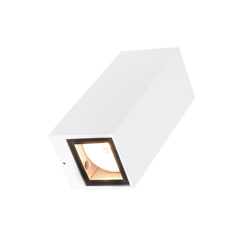 Moderne wandlamp wit 2-lichts AR70 IP54 - Baleno
