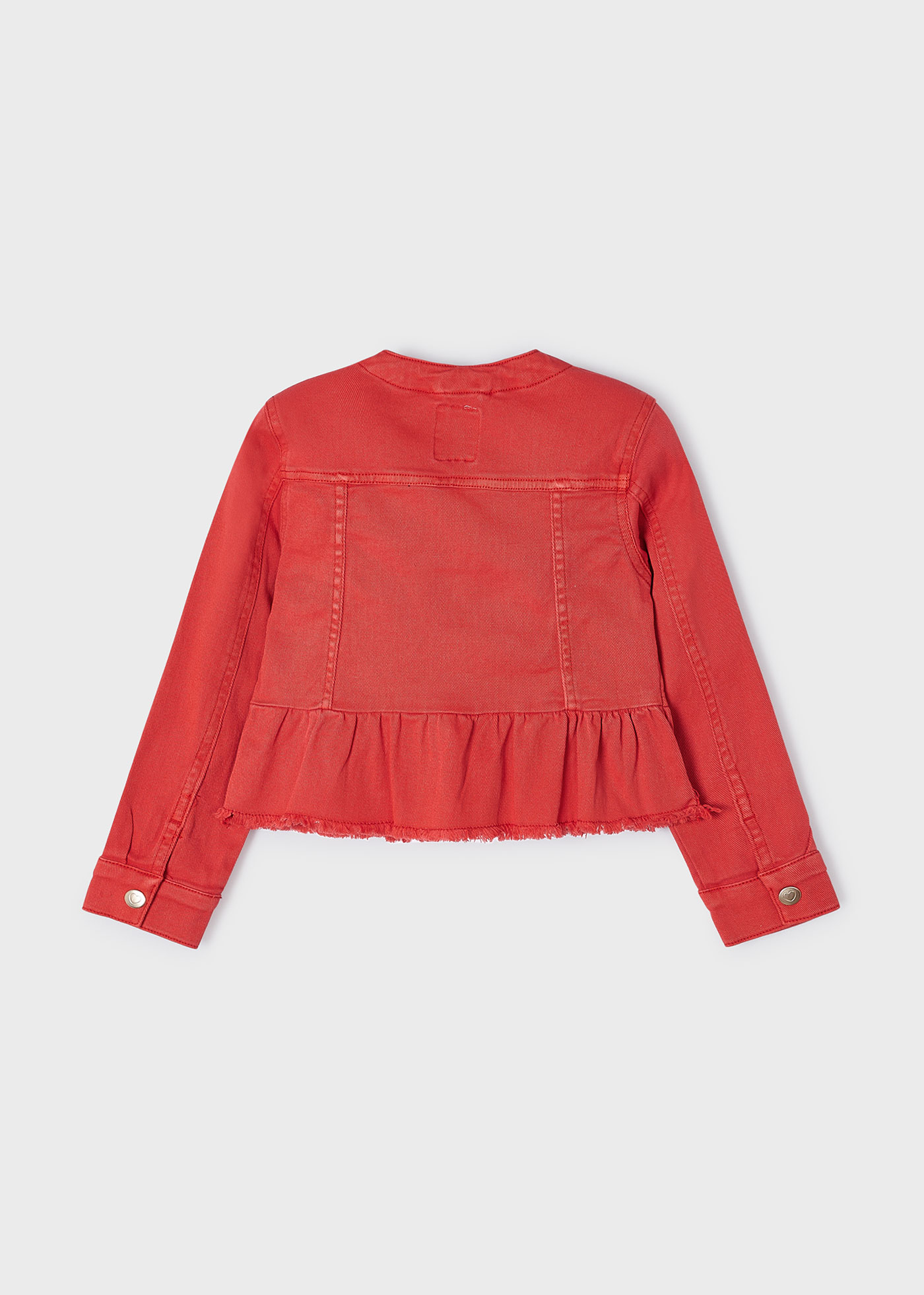 Jaqueta feminina Better Cotton com babados, Apple