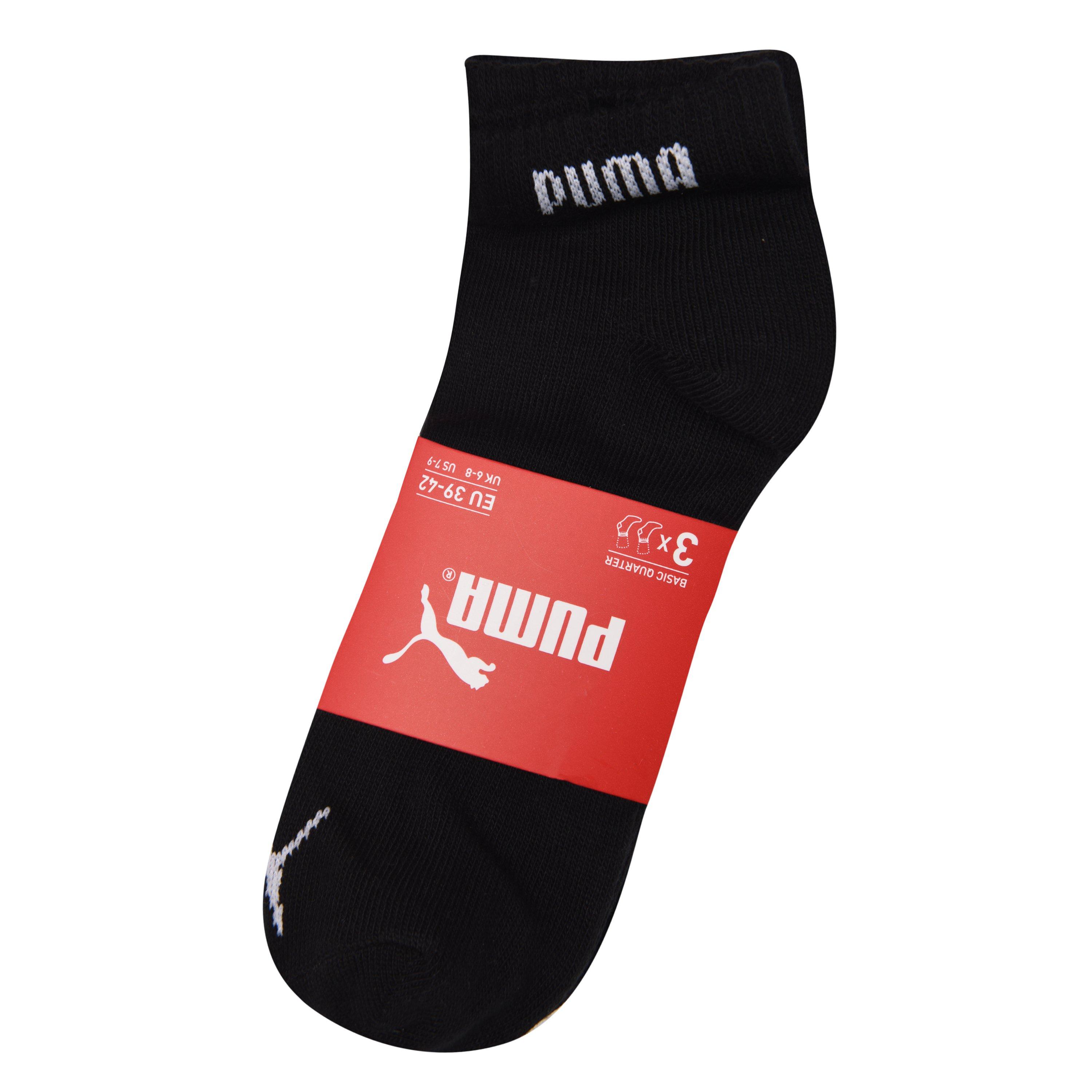Puma 3 Pack Quarter Socks Mens