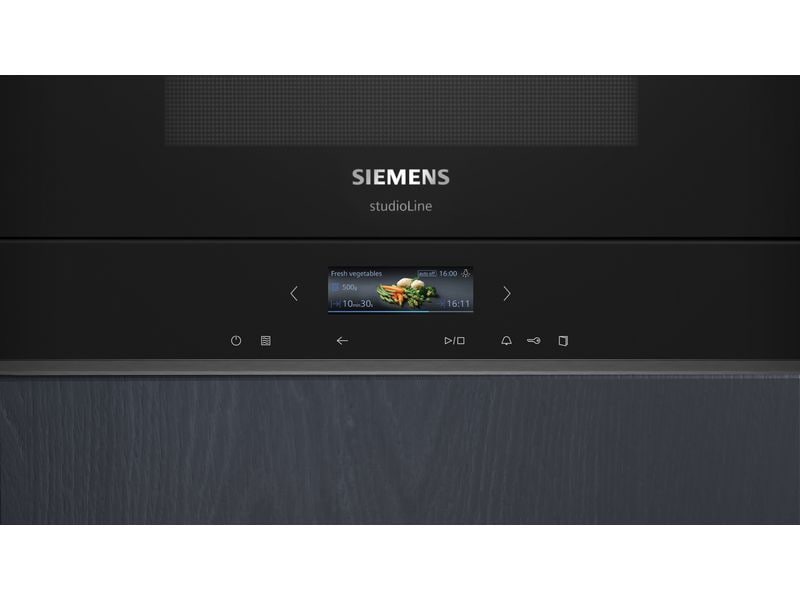 Siemens Einbaumikrowelle iQ700 BE732R1B1C Schwarz Einbau-Mikrowellengerät
