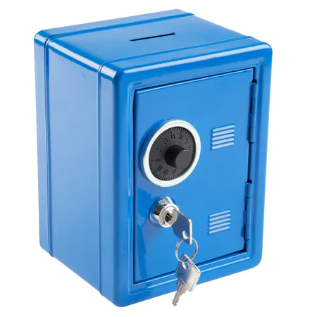 Idena Spartresor Metall 12x10,5x16cm, 4-fach sortiert