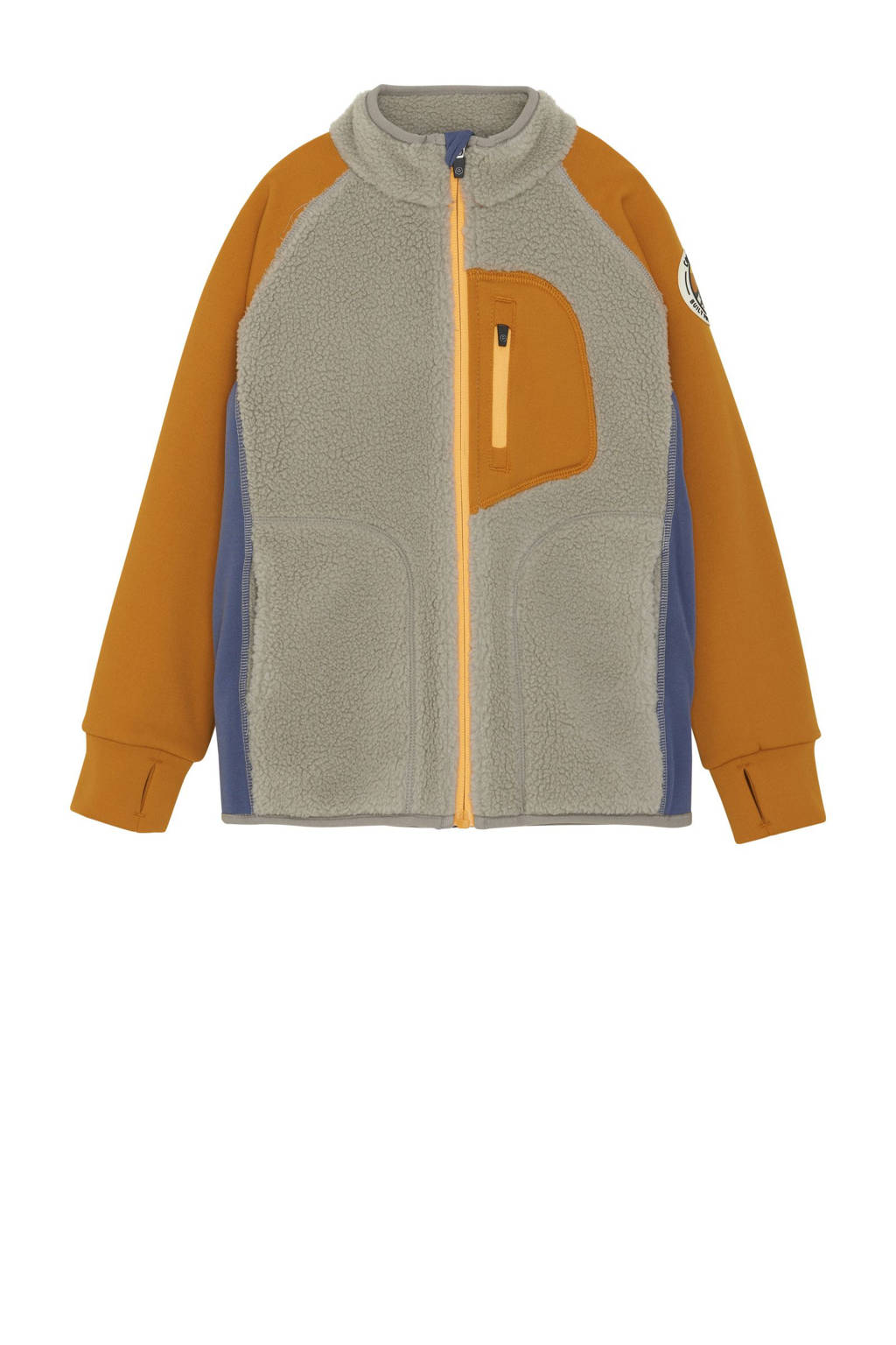 Color Kids fleece skivest grijs/geel