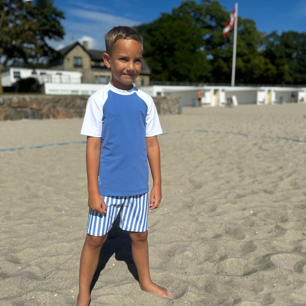 Køb Petit Crabe Sapphire/White Raglan Uv-Swim Bluse S/S