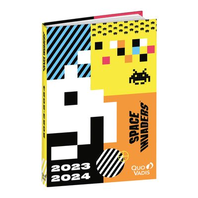 Agenda Space Invaders - 1 jour par page - 12 x 17 cm - iconic - Quo Vadis