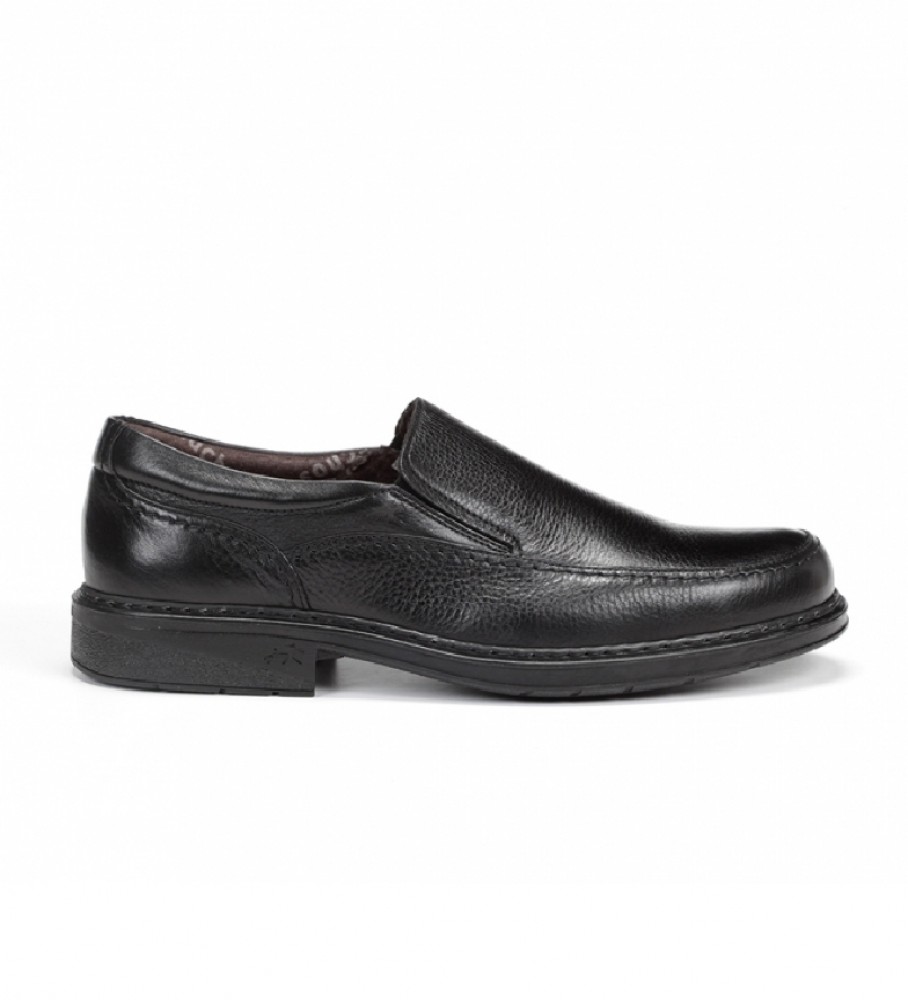 Sapatos Fluchos Clipper 9578 Cidacos em couro preto