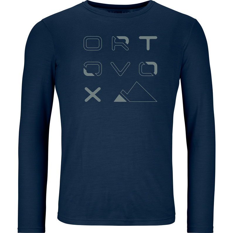 Ortovox Herren 185 Merino Brand Outline Longsleeve